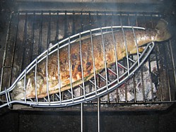 Barbecue Salmon Recipes - Stuffed with Salsa Verde