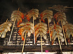 Start your Thanksgiving barbeque with grilled shrimp