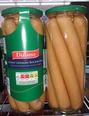 Supermarket Bockwurst Sausage