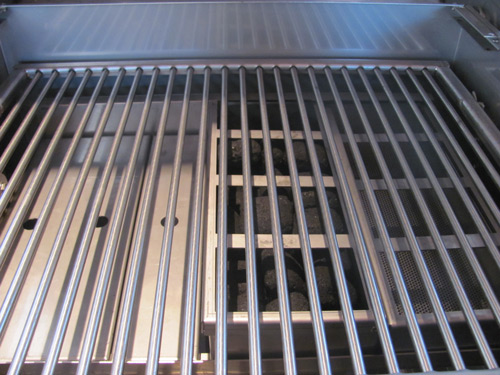 Jensen outdoor bbq grill set up for searing