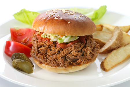 Crock Pot Pulled Pork In A Bun