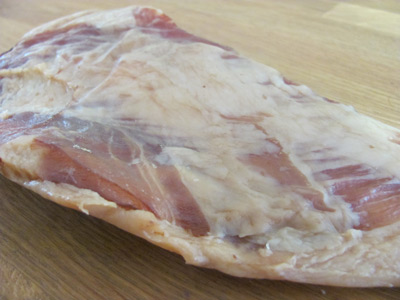 Guanciale is made from the jowl