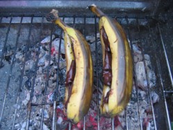 Chocolate Grilled Bananas