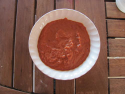 homemade barbecue sauce ready to be used