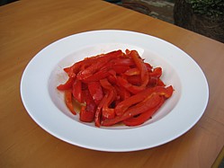 Fire Roasted Red Pepper Salad