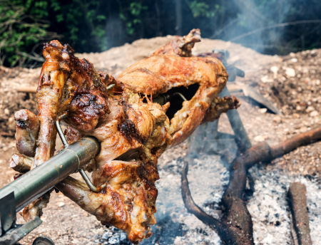 Spit Roasted Grilled Goat Recipe