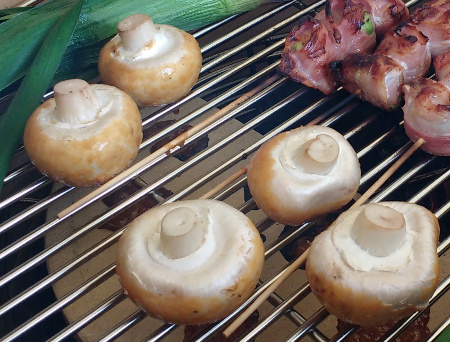 Miso marinated mushrooms