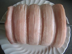 Image Of Scoring Pork Skin To Make Crackling