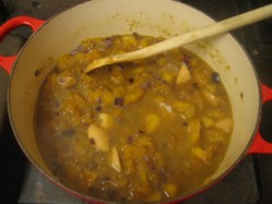 Image Of Simmering Smoked Pumpkin Soup Recipe