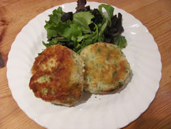 Smoked Haddock Fishcakes With A Green Leaf Salad