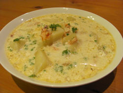 Warm And Hearty Smoked Salmon Chowder