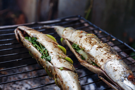 Stuff the cavity for the simplest of barbecue fish recipes