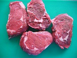 Check out the fat marble in these ribeye steaks