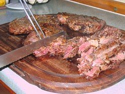 Barbecue Roast Beef Fiorentina - How succulent is that?