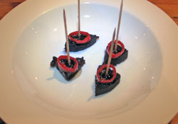 Black pudding with chilli