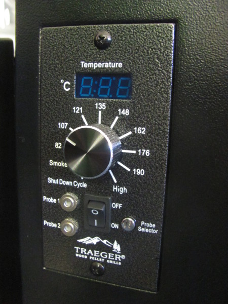 The Traeger Bronson 20 has the capability to fit 2 meat probes