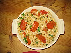 Roasted Cannellini Bean Salad