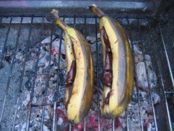 Bananes grillées au chocolat