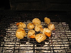 Seared scallops for a Thanksgiving appetizer