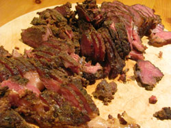 Sliced Homemade Pastrami