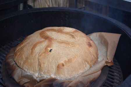 Kamado Baked Sourdough Bread
