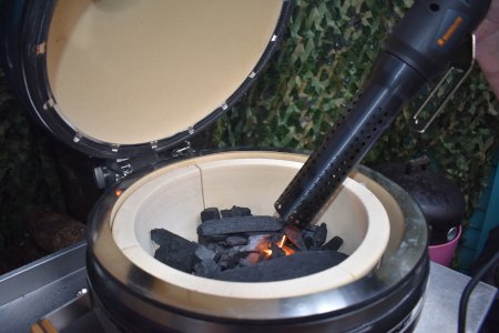 Lighting A Monolith Icon Kamado With A Monolighter