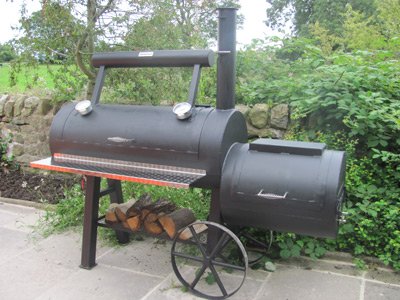 Offset reverse flow smokers UK made