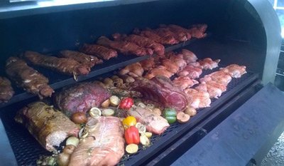 We tow our smokers all over the UK for outdoor BBQ catering events
