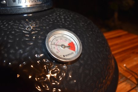 180°C (350°F) is ideal kamado roasting temperature