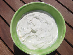 Fancy a dip? Here's a picture of the sour cream and chive dip.