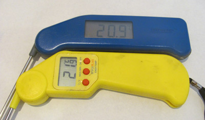 Thermapen versus Hygiplas