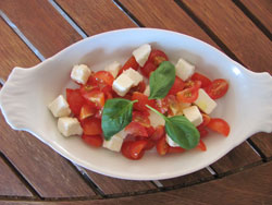 tomato and mozzarella salad