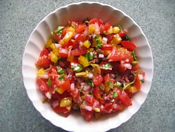 Red Pepper And Tomato Salsa