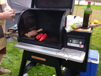 The Traeger Timberline 850 boasts little shelf space