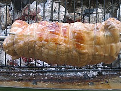 Veal On The Rotisserie